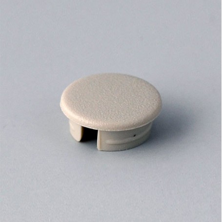 A4110007 / Tapa de botón 10 SIN línea - ABS (UL 94 HB) - pebble grey RAL 7032