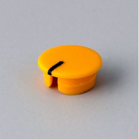A4110104 / Tapa de botón 10 CON línea - ABS (UL 94 HB) - yellow RAL F12/0-1