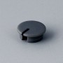 A4110108 / Tapa de botón 10 CON línea - ABS (UL 94 HB) - dusty grey RAL 7037