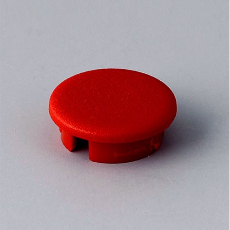 A4113002 / Tapa de botón 13.5 SIN línea - ABS (UL 94 HB) - red RAL F12/0-10