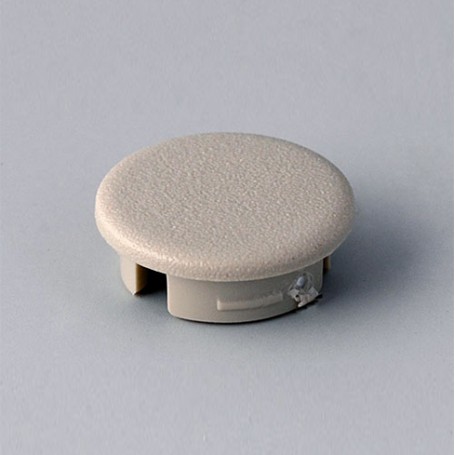 A4113007 / Tapa de botón 13.5 SIN línea - ABS (UL 94 HB) - pebble grey RAL 7032