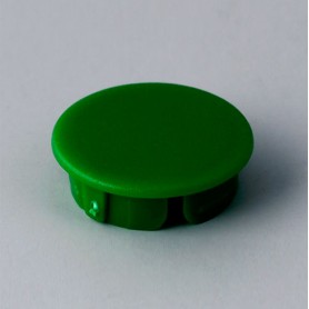 A4116005 / Tapa de botón 16 SIN línea - ABS (UL 94 HB) - green RAL F12/0-43