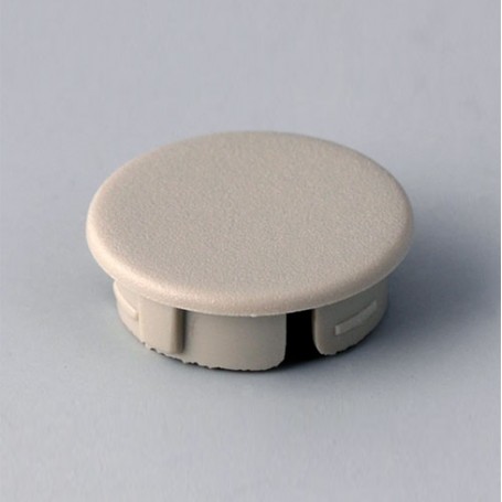 A4116007 / Tapa de botón 16 SIN línea - ABS (UL 94 HB) - pebble grey RAL 7032