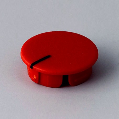 A4116102 / Tapa de botón 16 CON línea - ABS (UL 94 HB) - red RAL F12/0-10