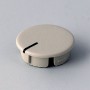 A4116107 / Tapa de botón 16 CON línea - ABS (UL 94 HB) - pebble grey RAL 7032