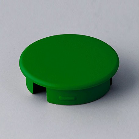 A4120005 / Tapa de botón 20 SIN línea - ABS (UL 94 HB) - green RAL F12/0-43