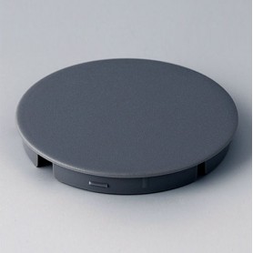 A4150008 / Tapa de botón 50 SIN línea - ABS (UL 94 HB) - dusty grey RAL 7037