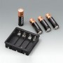EZ050609 / Compartimento para batería: 4 x AA - ASA+PC-FR (UL 94 V-0) - black RAL 9005