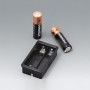 EZ060609 / Compartimento para batería: 2 x AA - ASA+PC-FR (UL 94 V-0) - black RAL 9005