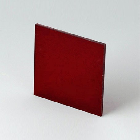B6112341 / Panel frontal - Vidrio acrílico - red transparent - 43,6x43,6x2mm