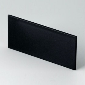 B6121221 / Panel trasero - PPO (UL 94 V-0) - black RAL 9005 - 67,8x31,7x2mm