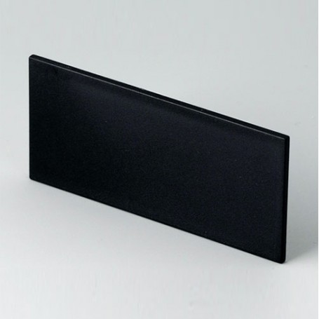 B6121221 / Panel trasero - PPO (UL 94 V-0) - black RAL 9005 - 67,8x31,7x2mm
