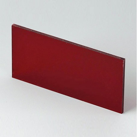 B6121341 / Panel frontal - Vidrio acrílico - red transparent - 67,7x31,6x2mm