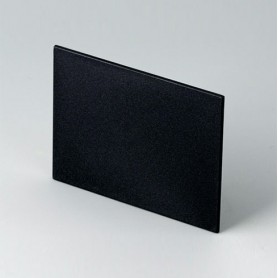 B6123222 / Panel trasero - PPO (UL 94 V-0) - black RAL 9005 - 63,8x49,2x1,7mm