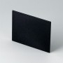 B6123222 / Panel trasero - PPO (UL 94 V-0) - black RAL 9005 - 63,8x49,2x1,7mm