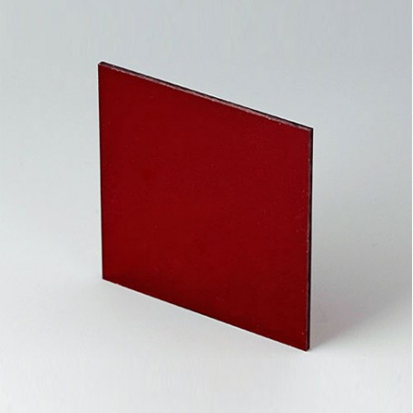 B6123341 / Panel frontal - Vidrio acrílico - red transparent - 67,5x67,5x2mm