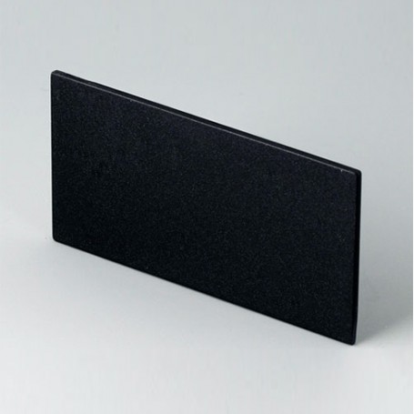B6132222 / Panel trasero - PPO (UL 94 V-0) - black RAL 9005 - 73,6x39,75x1,7mm