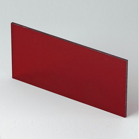 B6132341 / Panel frontal - Vidrio acrílico - red transparent - 91,5x43,4x2mm