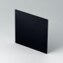 B6134221 / Panel frontal - PPO (UL 94 V-0) - black RAL 9005 - 90,7x90,7x2mm