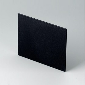 B6134222 / Panel trasero - PPO (UL 94 V-0) - black RAL 9005 - 86,8x71,8x1,7mm