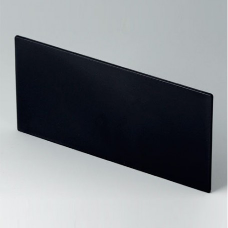 B6143221 / Panel frontal - PPO (UL 94 V-0) - black RAL 9005 - 139,3x67,5x2mm