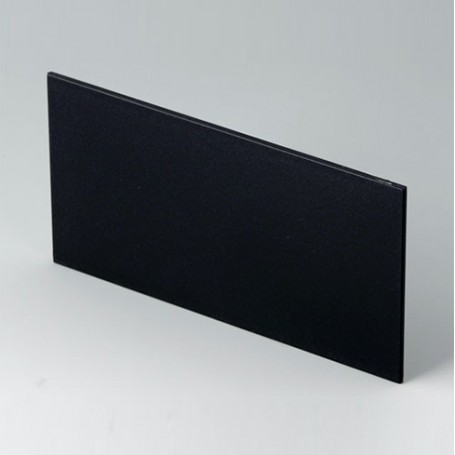 B6143222 / Panel trasero - PPO (UL 94 V-0) - black RAL 9005 - 119,1x62,7x2mm
