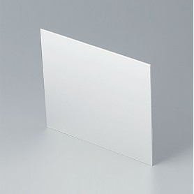 B6145112 / Panel trasero - Aluminio - matt anodised - 131,3x118,6x1,5mm