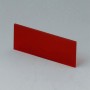 A9104113 / Panel delantero / trasero - Vidrio acrílico - red transparent - 36x14,6x1mm