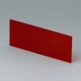 A9106113 / Panel delantero / trasero - Vidrio acrílico - red transparent - 59,3x25x1mm