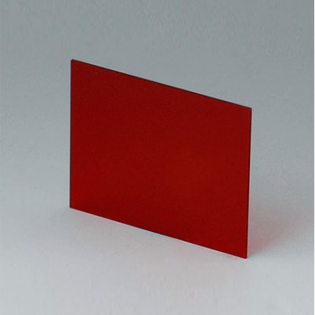 A9106223 / Panel delantero / trasero - Vidrio acrílico - red transparent - 59,3x49x1mm