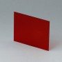 A9106223 / Panel delantero / trasero - Vidrio acrílico - red transparent - 59,3x49x1mm