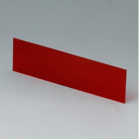 A9108113 / Panel delantero / trasero - Vidrio acrílico - red transparent - 81,9x23,6x1mm