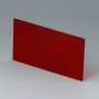 A9108223 / Panel delantero / trasero - Vidrio acrílico - red transparent - 81,9x47,6x1mm
