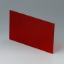 A9113223 / Panel delantero / trasero - Vidrio acrílico - red transparent - 124,2x79,6x1,5mm