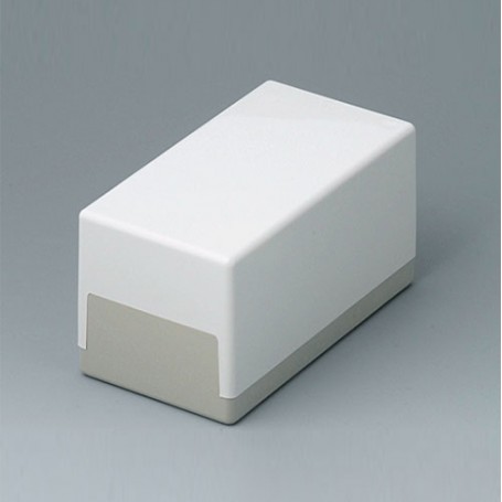 A9021065 / CAJA PLANA 120 H, Vers. I - ABS (UL 94 HB) - off-white RAL 9002 - 120x65x65mm - IP 40