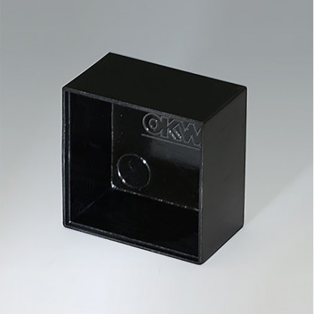 A8025150 / CAJA VACÍA, Vers. I - PF (UL 94 V-0) - black RAL 9005 - 25x25x14,8mm