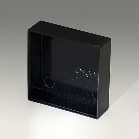 A8040130 / CAJA VACÍA, Vers. I - PF (UL 94 V-0) - black RAL 9005 - 40x40x12,8mm