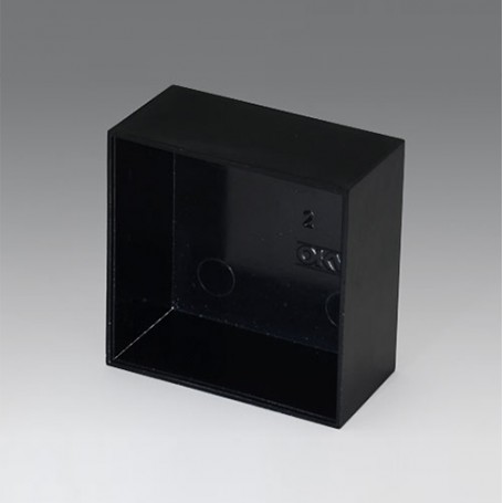 A8050250 / CAJA VACÍA, Vers. I - PF (UL 94 V-0) - black RAL 9005 - 50,1x50,1x25,1mm