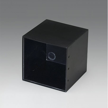 A8050500 / CAJA VACÍA, Vers. I - PF (UL 94 V-0) - black RAL 9005 - 50,7x50,7x49,7mm
