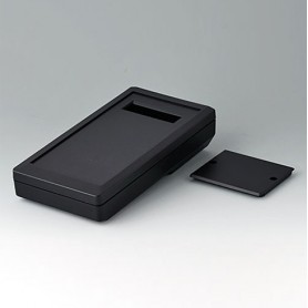 A9074209 / DATEC-MOBIL-BOX M para LCD estándar con 2 líneas x 16 caracteres - ABS negro - 195x101x44mm - IP 65 opt.