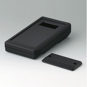 A9073309 / DATEC-MOBIL-BOX S para LCD en miniatura con 2 líneas x 20 caracteres - ABS negro - 152x83x33,5mm - IP 65 opt.