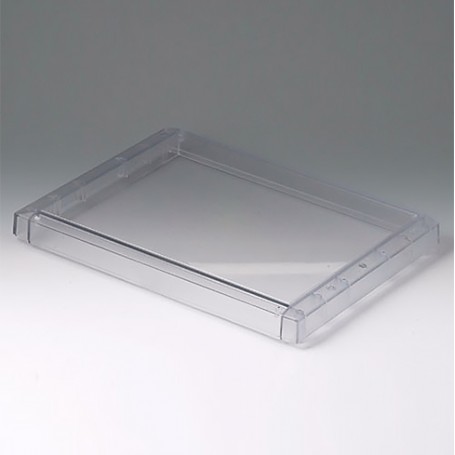 B4030621 / Cubierta L, plana - PC (UL 94 V-0) - transparente - 302x220x29mm