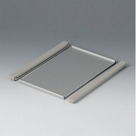 B4113126 / Placa de perfil S - Aluminio - matt anodised - 130x180x8mm