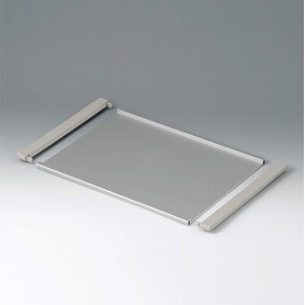 B4130126 / Placa de perfil L - Aluminio - matt anodised - 302x220x8mm