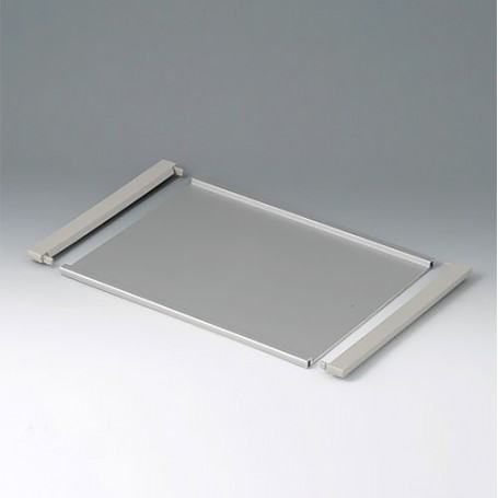 B4130126 / Placa de perfil L - Aluminio - matt anodised - 302x220x8mm