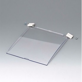 A9193131 / Tapa abatible con bisagra S, L - PC (UL 94 V-0) - clear