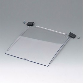 A9193132 / Tapa abatible con bisagra S, L - PC (UL 94 V-0) - clear