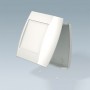 A9092107 / DIATEC XS Caja plana con frontal rebajado en ABS color off-white RAL 9002 - 150x37x155mm - IP 40