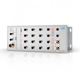 ITP-1604GTM Series: 16x 10/100Base M12+ 4x GbE M12