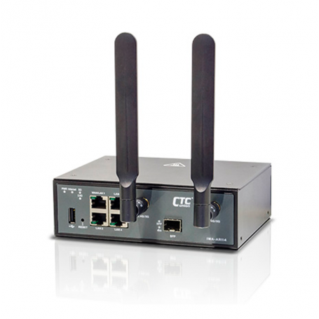 IWA-AR114 Series: WAN (1x GbE SFP + 1GbE UTP) / LAN (WiFi IEEE802.11 a/b/g/n/ac 2T2R + 4x GbE UTP)